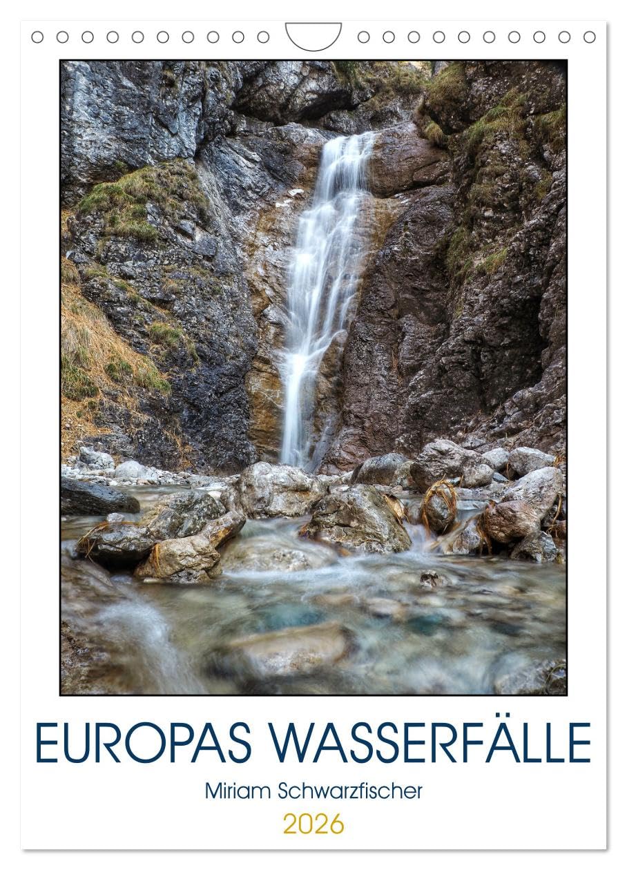 Europas Wasserfälle (Wandkalender 2026 DIN A4 hoch), CALVENDO Monatskalender Leisure, Home & Garden