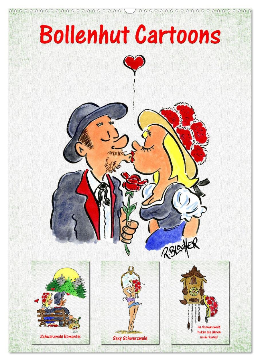 Bollenhut Cartoons (Wandkalender 2026 DIN A2 hoch), CALVENDO Monatskalender Calendars