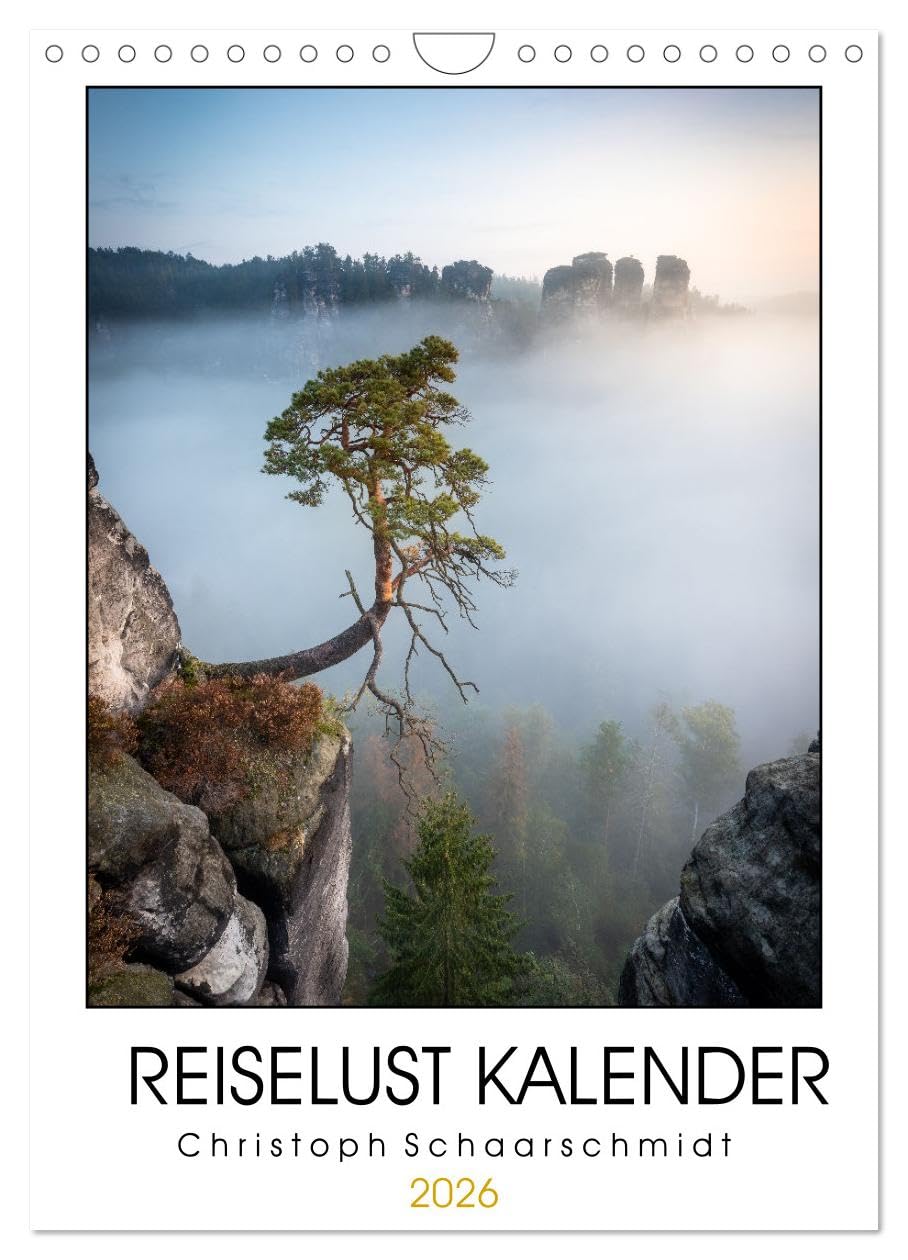 Reiselust Kalender (Wandkalender 2026 DIN A4 hoch), CALVENDO Monatskalender Film, Art & Culture