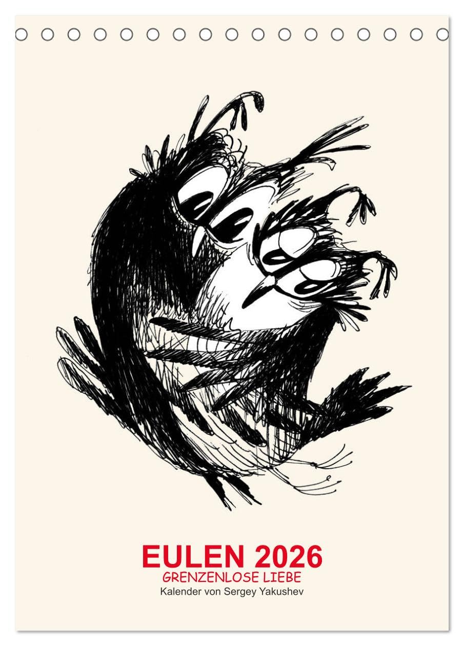 EULEN 2026 GRENZENLOSE LIEBE (Tischkalender 2026 DIN A5 hoch), CALVENDO Monatskalender Natural Sciences