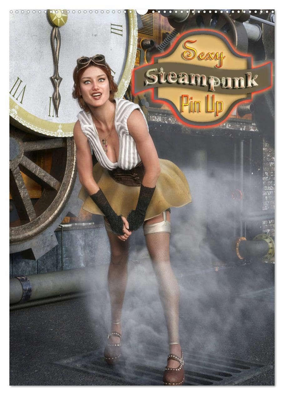 Sexy Steampunk Pin Up (Wandkalender 2026 DIN A2 hoch), CALVENDO Monatskalender: Zwölf sexy Steampunkladys in verführerischen Posen werden ihr ... sie zum Träumen anregen. (CALVENDO Erotik) Calendars