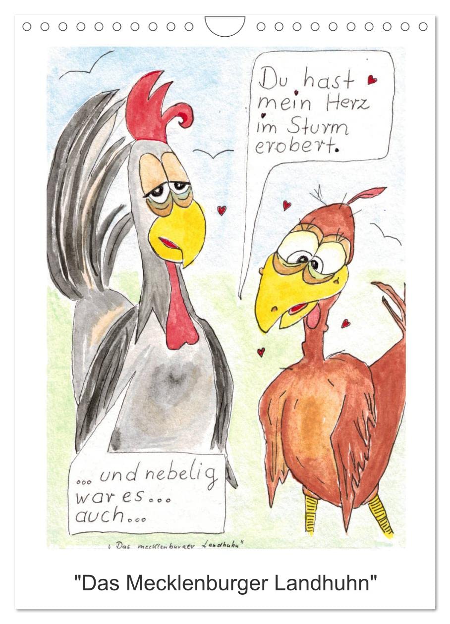 Das mecklenburger Landhuhn (Wandkalender 2026 DIN A4 hoch), CALVENDO Monatskalender Leisure, Home & Garden