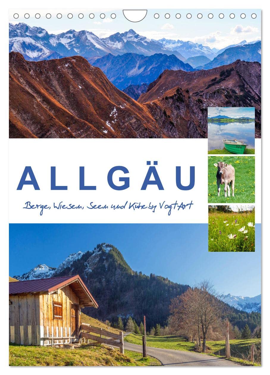 Allgäu, Berge, Wiesen, Seen und Kühe. (Wandkalender 2026 DIN A4 hoch), CALVENDO Monatskalender Social Sciences