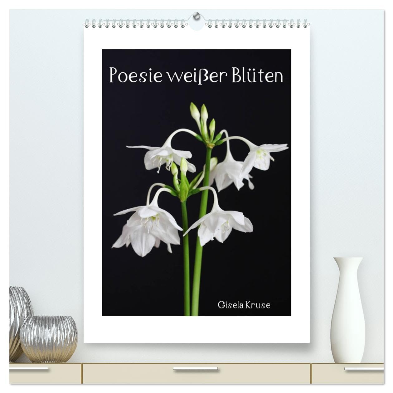 Poesie weißer Blüten (hochwertiger Premium Wandkalender 2026 DIN A2 hoch), Kunstdruck in Hochglanz Leisure, Home & Garden