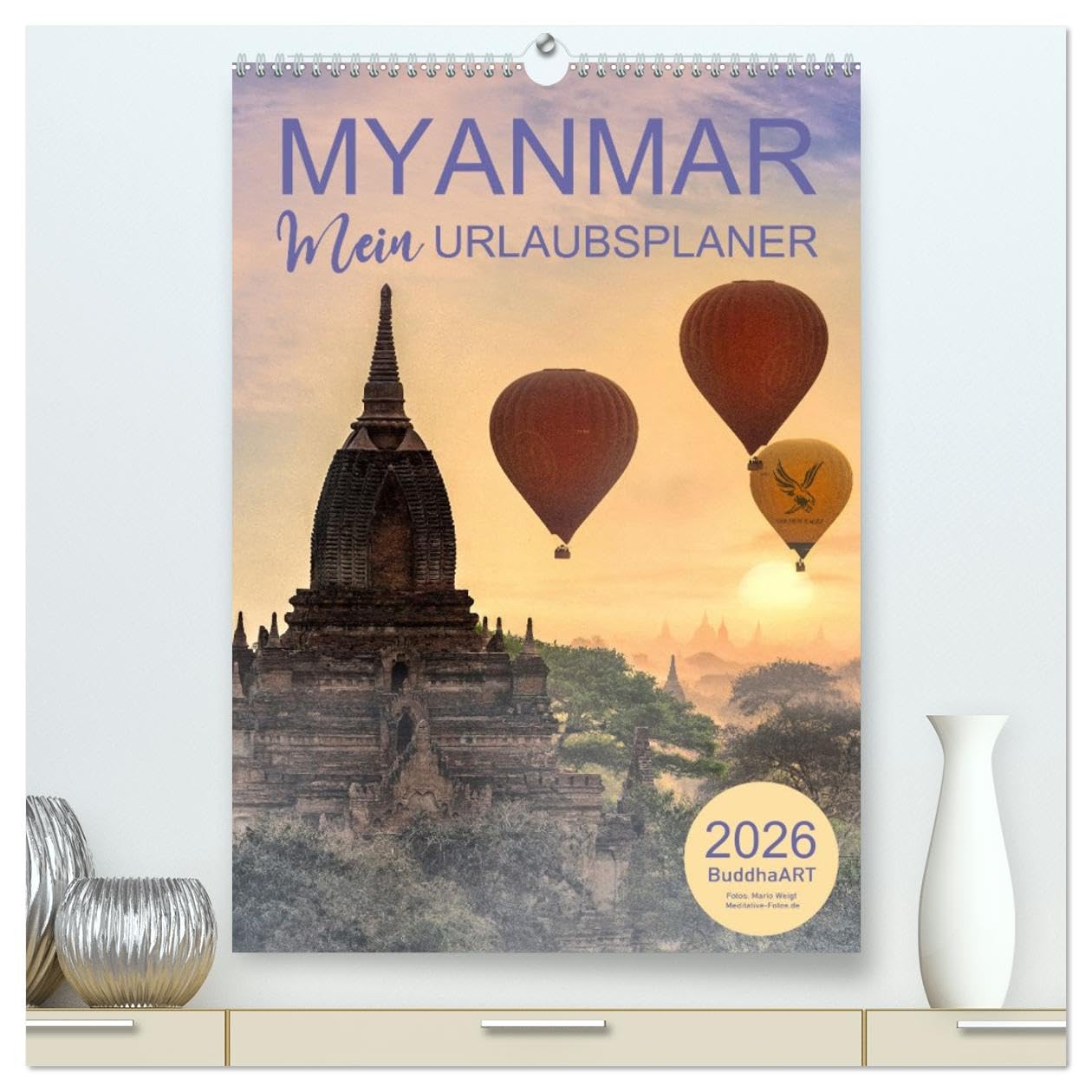 MYANMAR - Mein Urlaubsplaner (hochwertiger Premium Wandkalender 2026 DIN A2 hoch), Kunstdruck in Hochglanz Leisure, Home & Garden