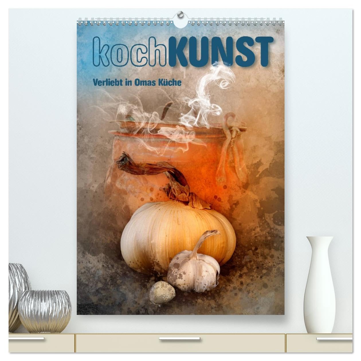 kochKUNST Verliebt in Omas Küche (hochwertiger Premium Wandkalender 2026 DIN A2 hoch), Kunstdruck in Hochglanz Leisure, Home & Garden