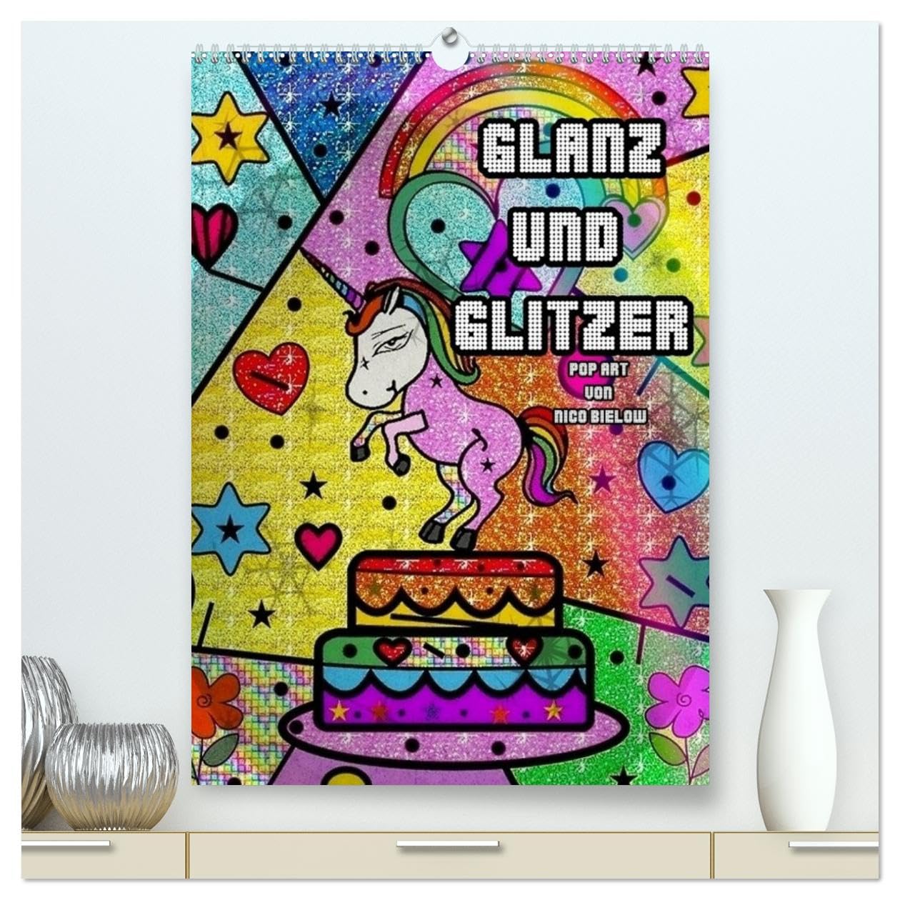 Glanz und Glitzer (hochwertiger Premium Wandkalender 2026 DIN A2 hoch), Kunstdruck in Hochglanz Film, Art & Culture