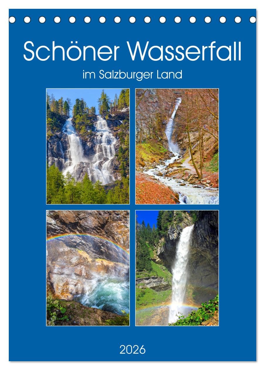 Schöner Wasserfall (Tischkalender 2026 DIN A5 hoch), CALVENDO Monatskalender Social Sciences