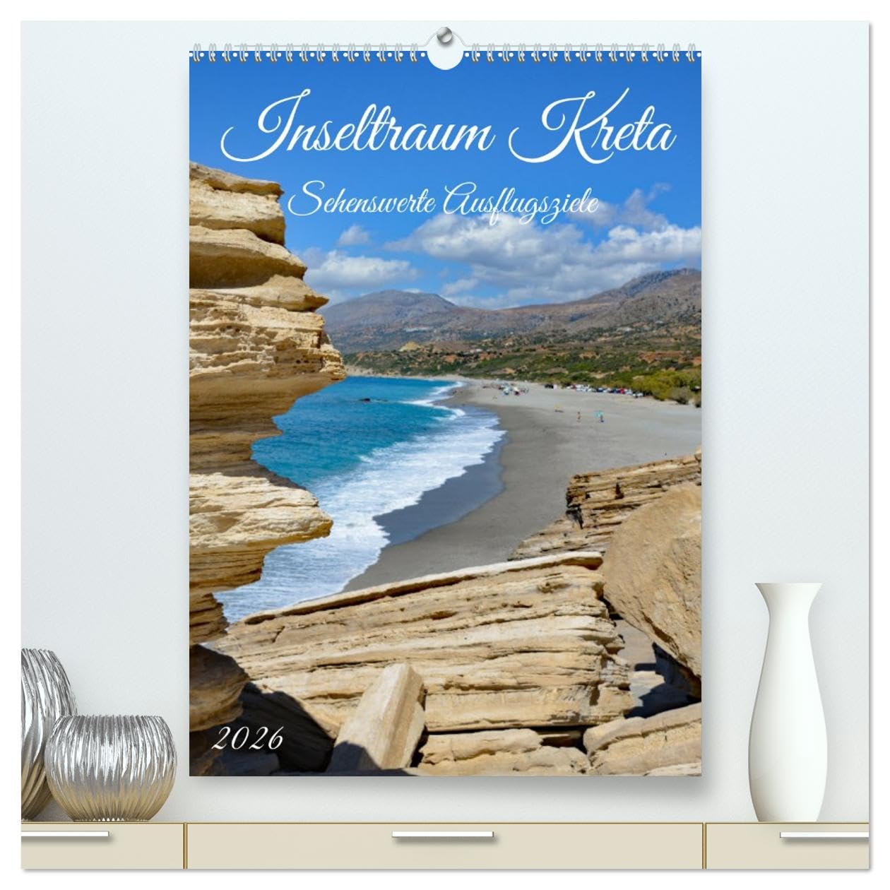 Inseltraum Kreta - Sehenswerte Ausflugsziele (hochwertiger Premium Wandkalender 2026 DIN A2 hoch), Kunstdruck in Hochglanz Books