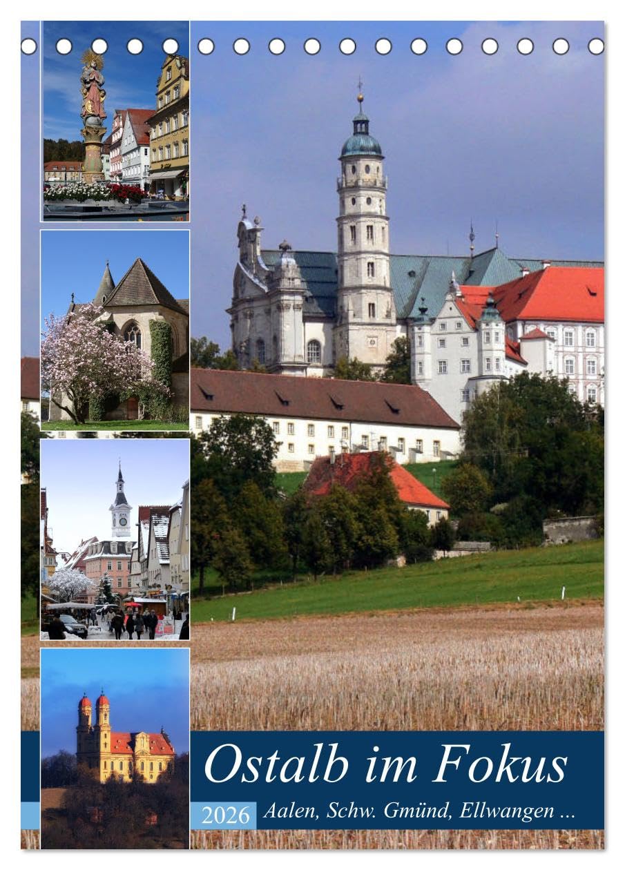Ostalb im Fokus (Tischkalender 2026 DIN A5 hoch), CALVENDO Monatskalender Calendars