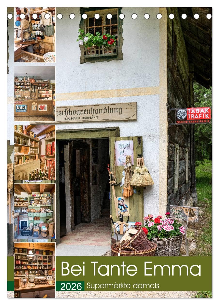 Bei Tante Emma, Supermärkte damals (Tischkalender 2026 DIN A5 hoch), CALVENDO Monatskalender Calendars