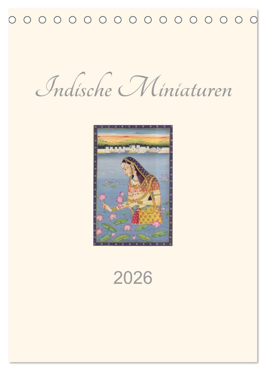 Indische Miniaturen (Tischkalender 2026 DIN A5 hoch), CALVENDO Monatskalender Film, Art & Culture