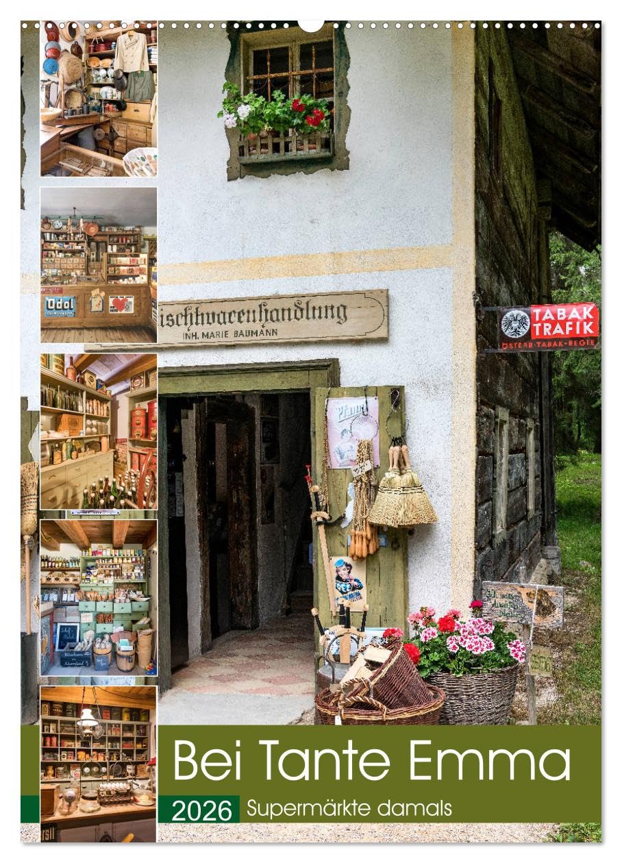 Bei Tante Emma, Supermärkte damals (Wandkalender 2026 DIN A2 hoch), CALVENDO Monatskalender Calendars