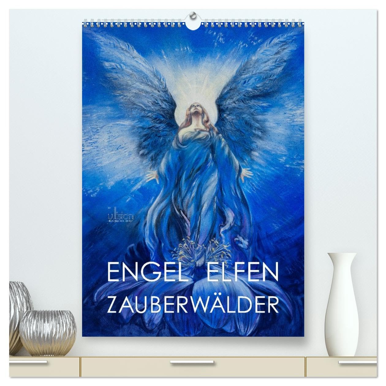 Engel Elfen Zauberwälder (hochwertiger Premium Wandkalender 2026 DIN A2 hoch), Kunstdruck in Hochglanz Film, Art & Culture