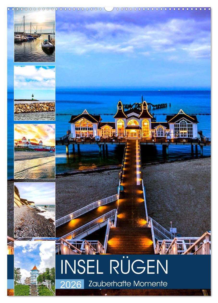 INSEL RÜGEN - Zauberhafte Momente (Wandkalender 2026 DIN A2 hoch), CALVENDO Monatskalender Film, Art & Culture
