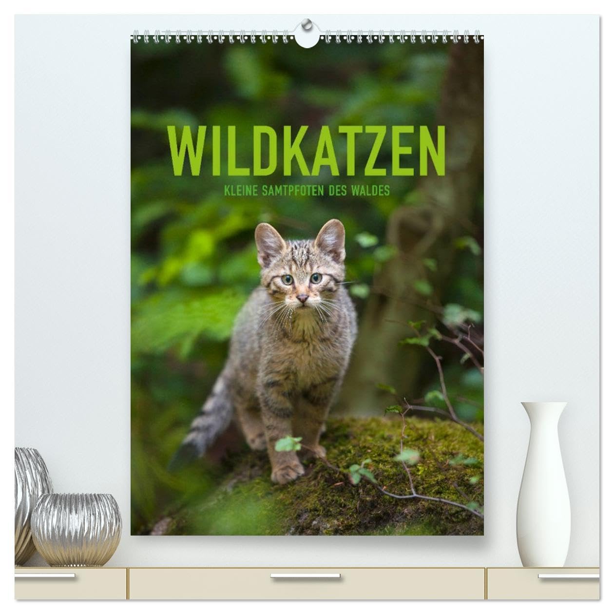 Wildkatzen - Kleine Samtpfoten des Waldes (hochwertiger Premium Wandkalender 2026 DIN A2 hoch), Kunstdruck in Hochglanz Natural Sciences