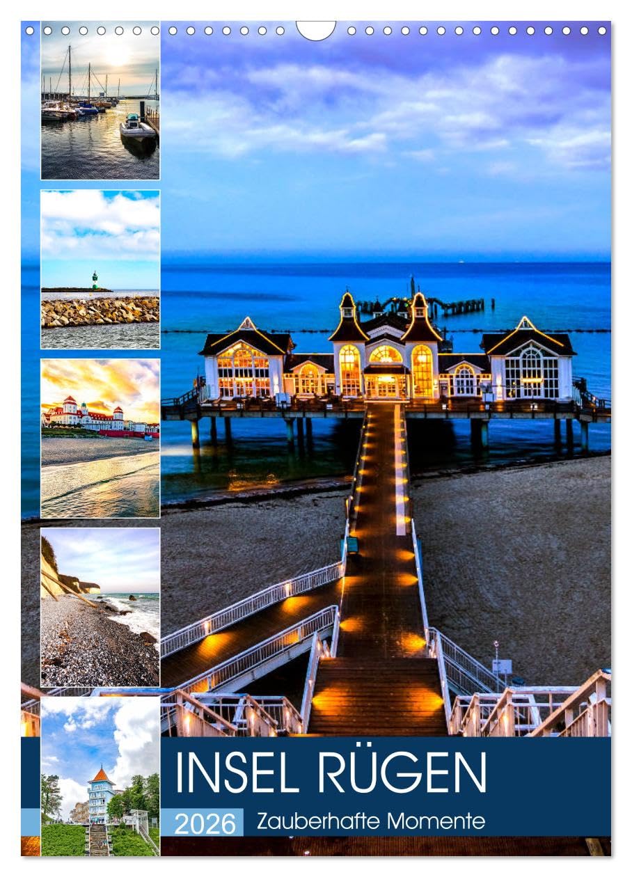 INSEL RÜGEN - Zauberhafte Momente (Wandkalender 2026 DIN A3 hoch), CALVENDO Monatskalender Film, Art & Culture