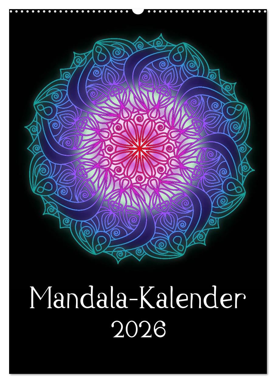 Mandala-Kalender 2026 (Wandkalender 2026 DIN A2 hoch), CALVENDO Monatskalender Film, Art & Culture