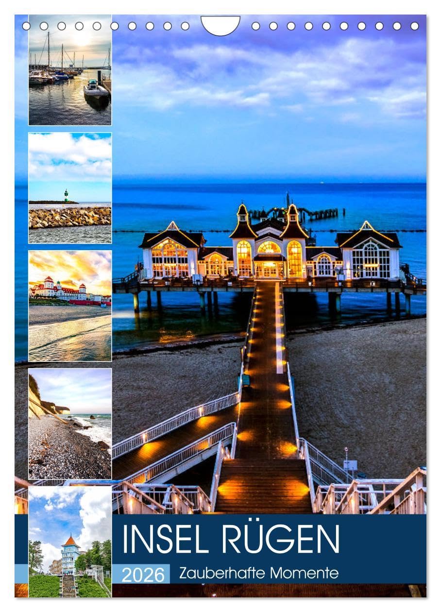 INSEL RÜGEN - Zauberhafte Momente (Wandkalender 2026 DIN A4 hoch), CALVENDO Monatskalender Film, Art & Culture