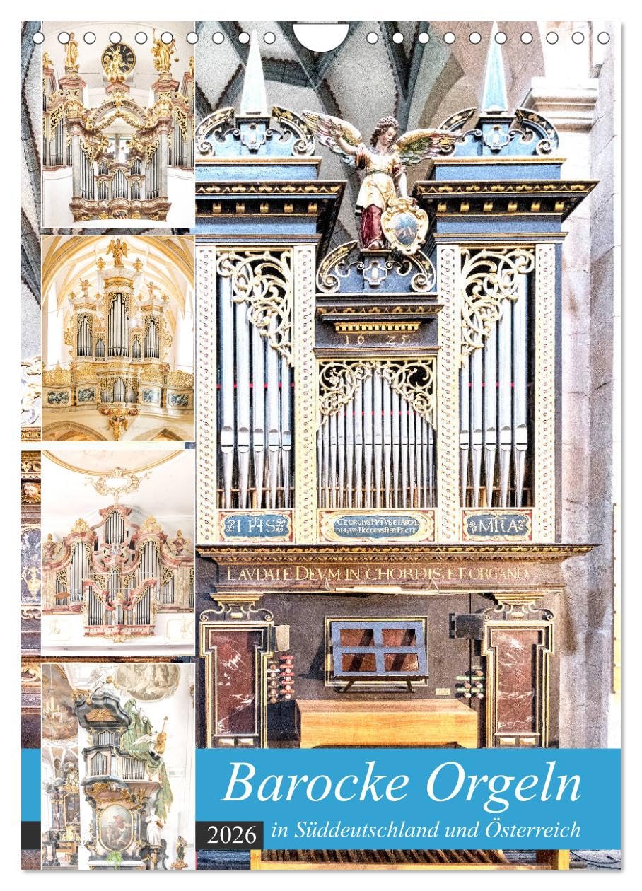 Barocke Orgeln in Su¨ddeutschland und Österreich (Wandkalender 2026 DIN A4 hoch), CALVENDO Monatskalender Business & Technology