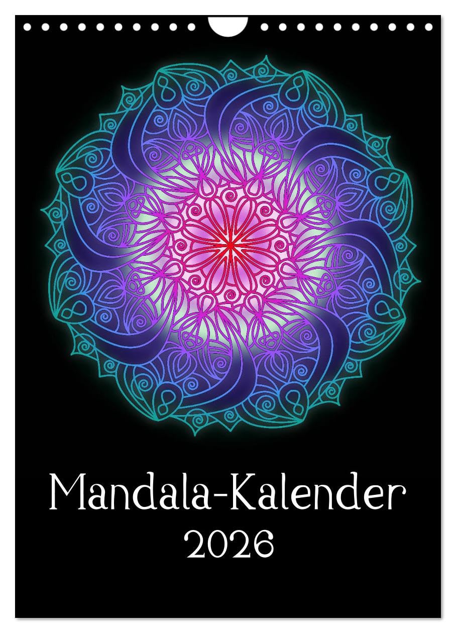Mandala-Kalender 2026 (Wandkalender 2026 DIN A4 hoch), CALVENDO Monatskalender Film, Art & Culture