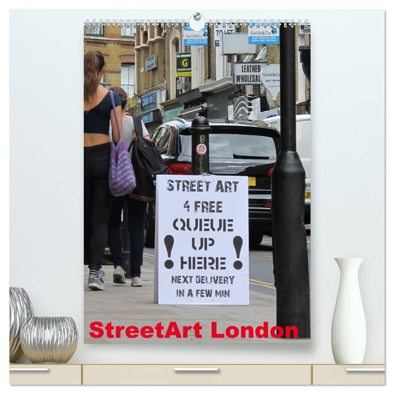 StreetArt London (hochwertiger Premium Wandkalender 2026 DIN A2 hoch), Kunstdruck in Hochglanz Social Sciences