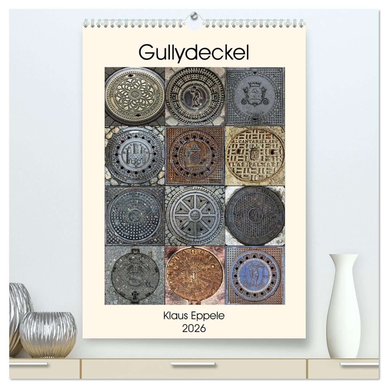 Gullydeckel (hochwertiger Premium Wandkalender 2026 DIN A2 hoch), Kunstdruck in Hochglanz Leisure, Home & Garden