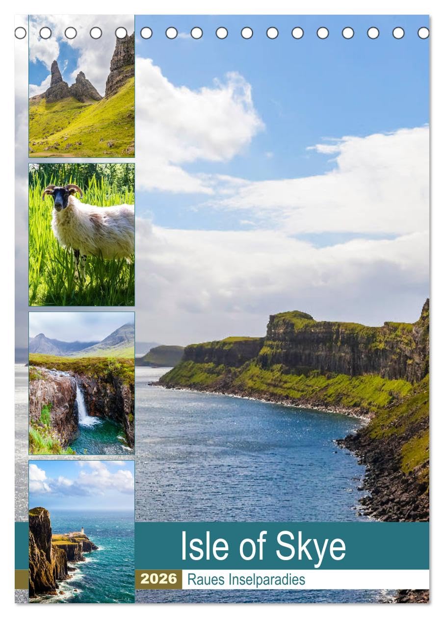 Isle of Skye - Raues Inselparadies (Tischkalender 2026 DIN A5 hoch), CALVENDO Monatskalender Leisure, Home & Garden