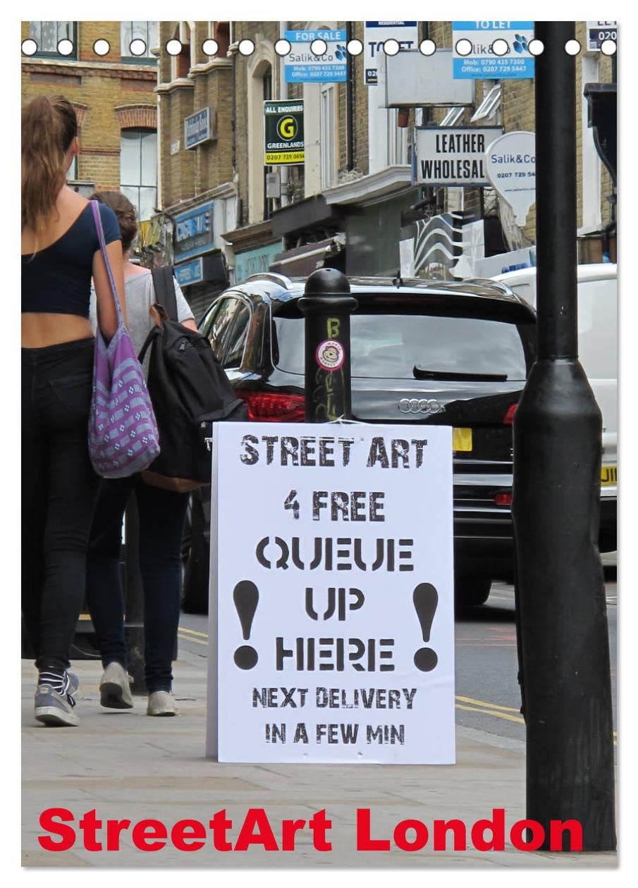 StreetArt London (Tischkalender 2026 DIN A5 hoch), CALVENDO Monatskalender Social Sciences
