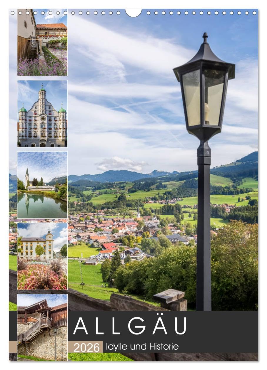 ALLGÄU Idylle und Historie (Wandkalender 2026 DIN A3 hoch), CALVENDO Monatskalender Leisure, Home & Garden