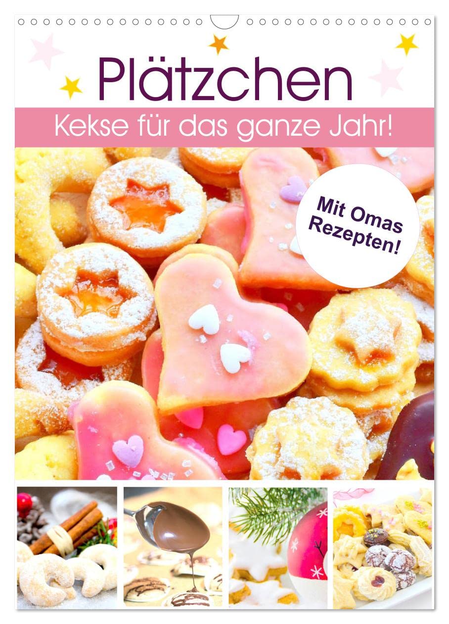Plätzchen. Kekse für das ganze Jahr! (Wandkalender 2026 DIN A3 hoch), CALVENDO Monatskalender Lifestyle