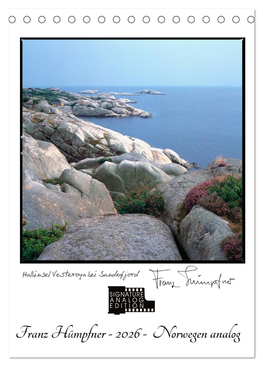 Norwegen analog (Tischkalender 2026 DIN A5 hoch), CALVENDO Monatskalender Leisure, Home & Garden