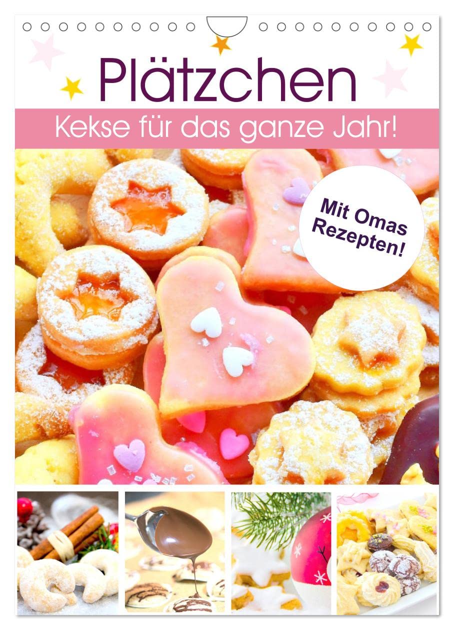 Plätzchen. Kekse für das ganze Jahr! (Wandkalender 2026 DIN A4 hoch), CALVENDO Monatskalender Lifestyle