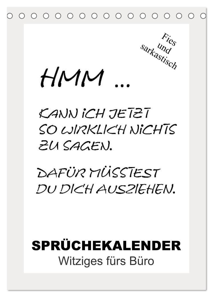 Sprüchekalender. Witziges fürs Büro (Tischkalender 2026 DIN A5 hoch), CALVENDO Monatskalender Living & Furnishing