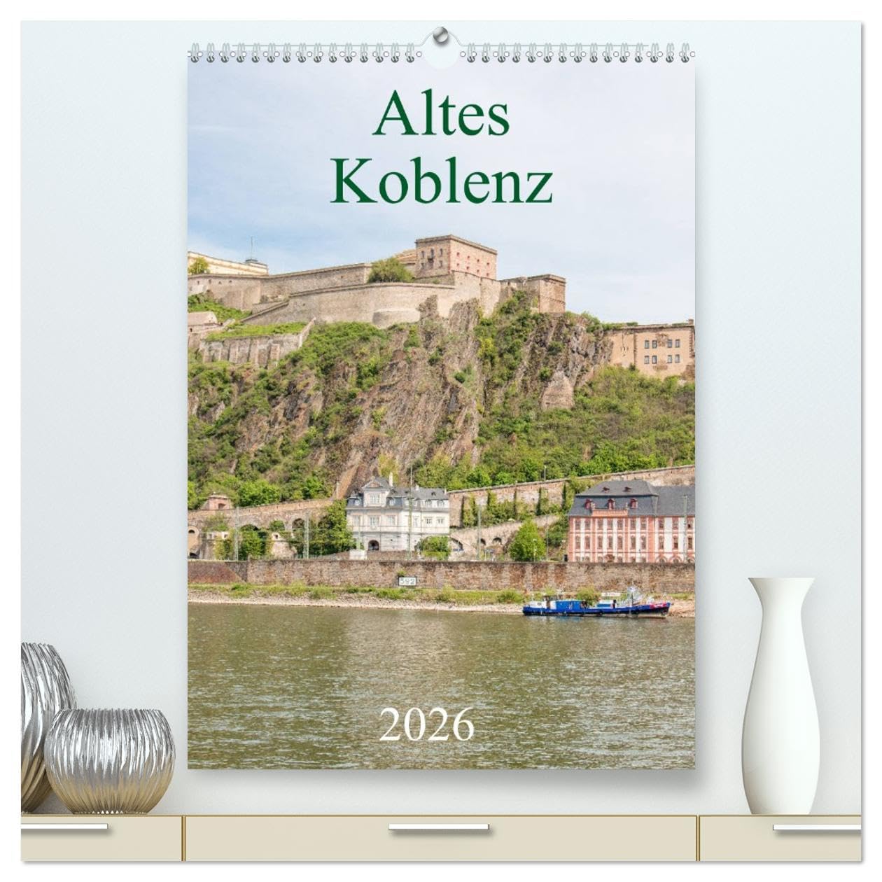 Altes Koblenz (hochwertiger Premium Wandkalender 2026 DIN A2 hoch), Kunstdruck in Hochglanz Leisure, Home & Garden