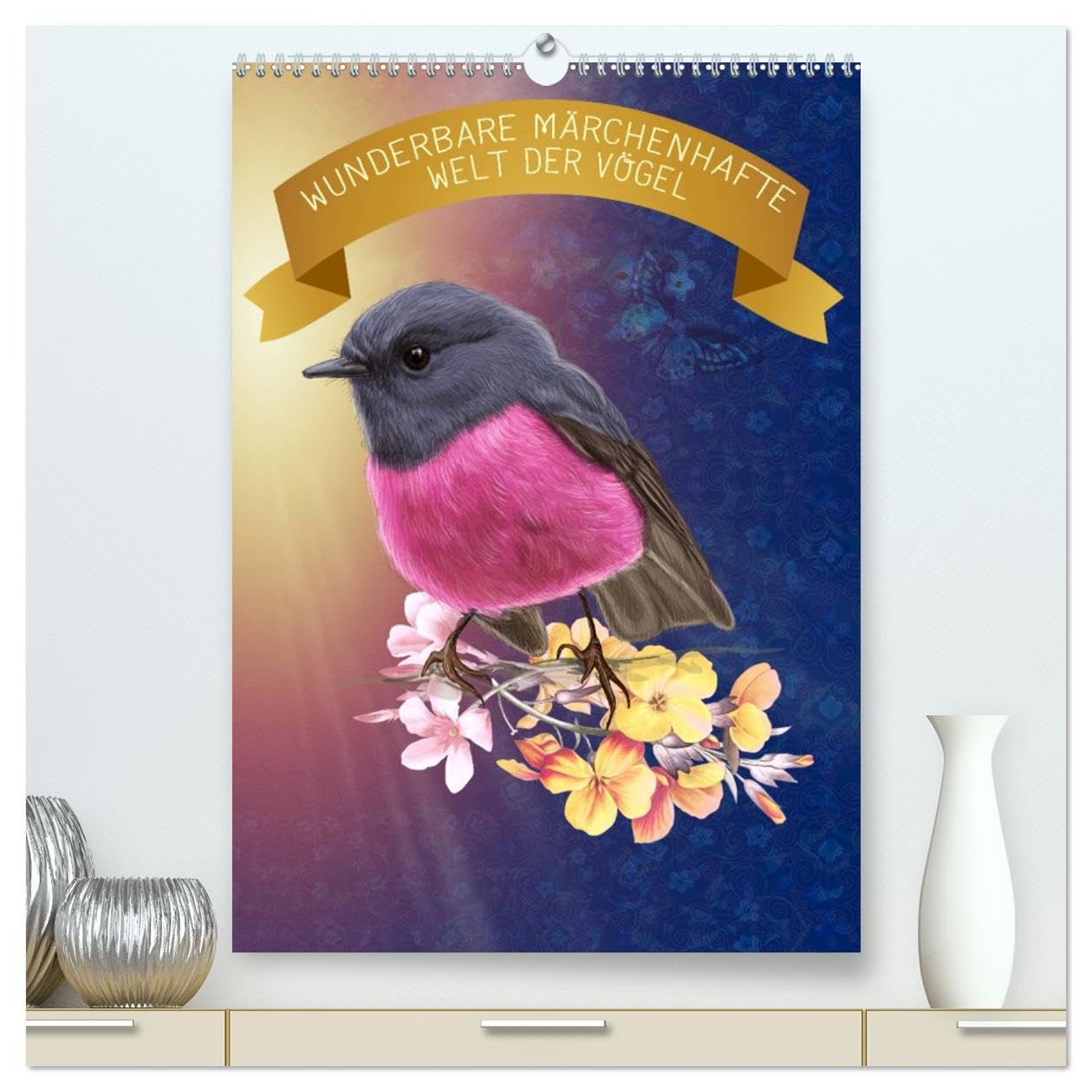 Wunderbare märchenhafte Welt der Vögel (hochwertiger Premium Wandkalender 2026 DIN A2 hoch), Kunstdruck in Hochglanz Natural Sciences