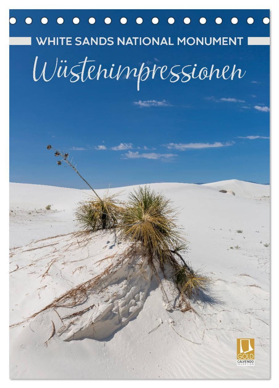 WHITE SANDS NATIONAL MONUMENT Wüstenimpressionen (Tischkalender 2026 DIN A5 hoch), CALVENDO Monatskalender Film, Art & Culture