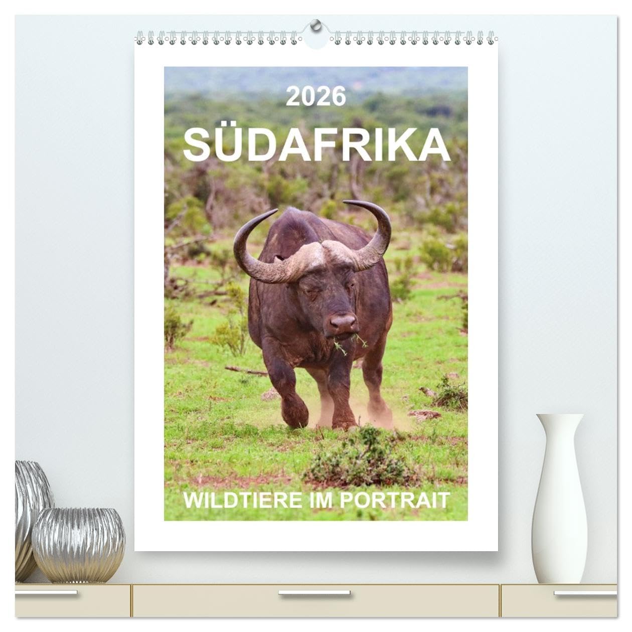 SÜDAFRIKA - WILDTIERE IM PORTRAIT (hochwertiger Premium Wandkalender 2026 DIN A2 hoch), Kunstdruck in Hochglanz Film, Art & Culture