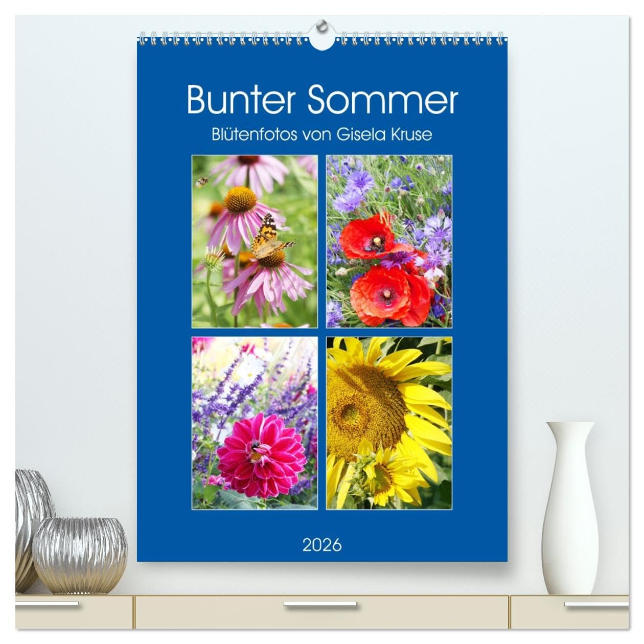 Bunter Sommer (hochwertiger Premium Wandkalender 2026 DIN A2 hoch), Kunstdruck in Hochglanz Business & Technology