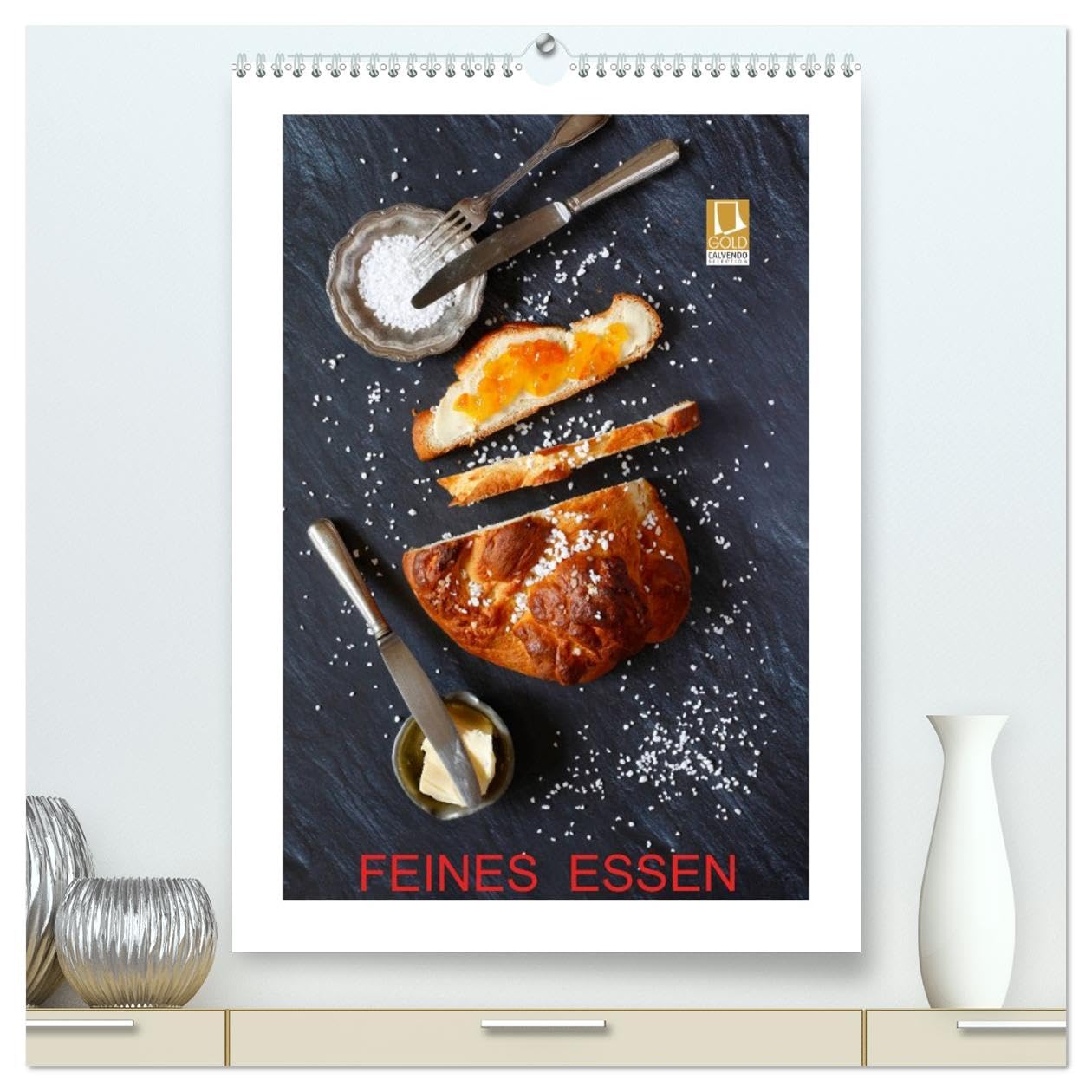 Feines Essen (hochwertiger Premium Wandkalender 2026 DIN A2 hoch), Kunstdruck in Hochglanz Photography