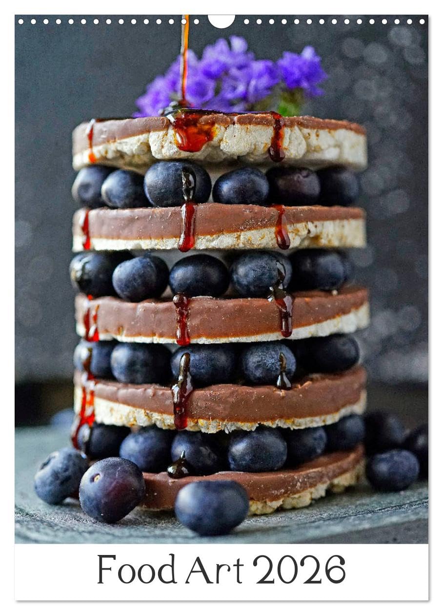 Food Art 2026 (Wandkalender 2026 DIN A3 hoch), CALVENDO Monatskalender Photography