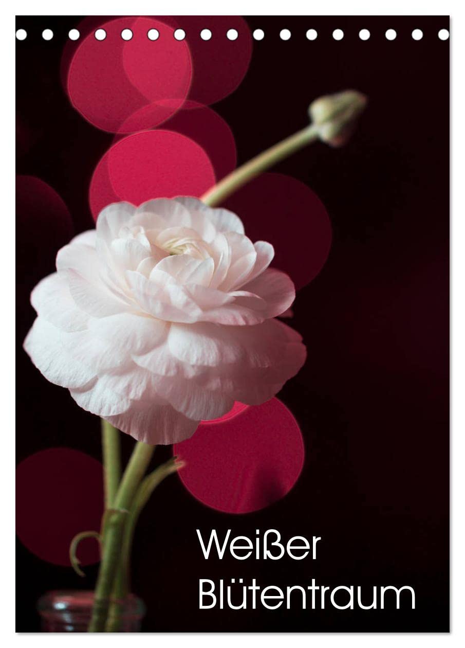 Weißer Blütentraum (Tischkalender 2026 DIN A5 hoch), CALVENDO Monatskalender Social Sciences