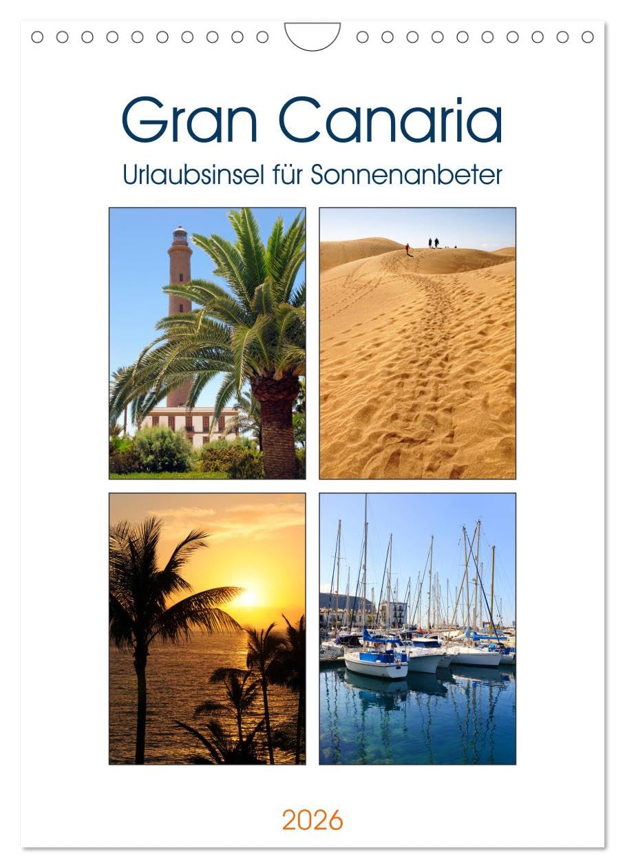 Gran Canaria - Urlaubsinsel für Sonnenanbeter (Wandkalender 2026 DIN A4 hoch), CALVENDO Monatskalender Social Sciences