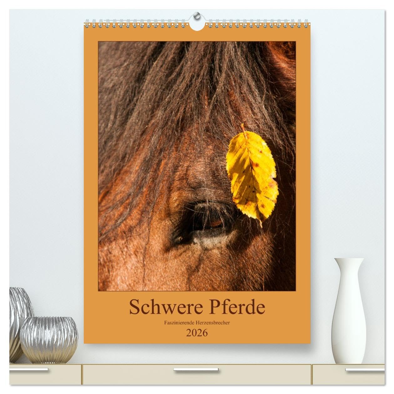 Schwere Pferde - Faszinierende Herzensbrecher (hochwertiger Premium Wandkalender 2026 DIN A2 hoch), Kunstdruck in Hochglanz Leisure, Home & Garden