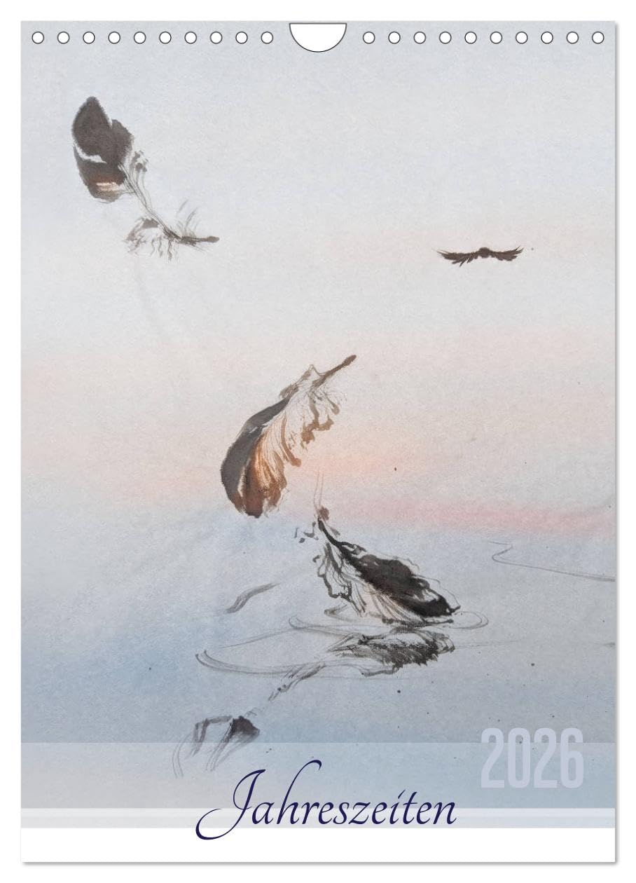 Jahreszeiten in Stil japanischer Malerei - Kunst (Wandkalender 2026 DIN A4 hoch), CALVENDO Monatskalender Film, Art & Culture