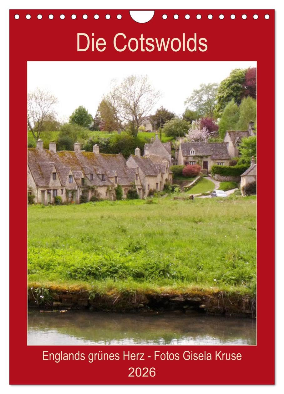 Die Cotswolds Englands grünes Herz (Wandkalender 2026 DIN A4 hoch), CALVENDO Monatskalender Film, Art & Culture