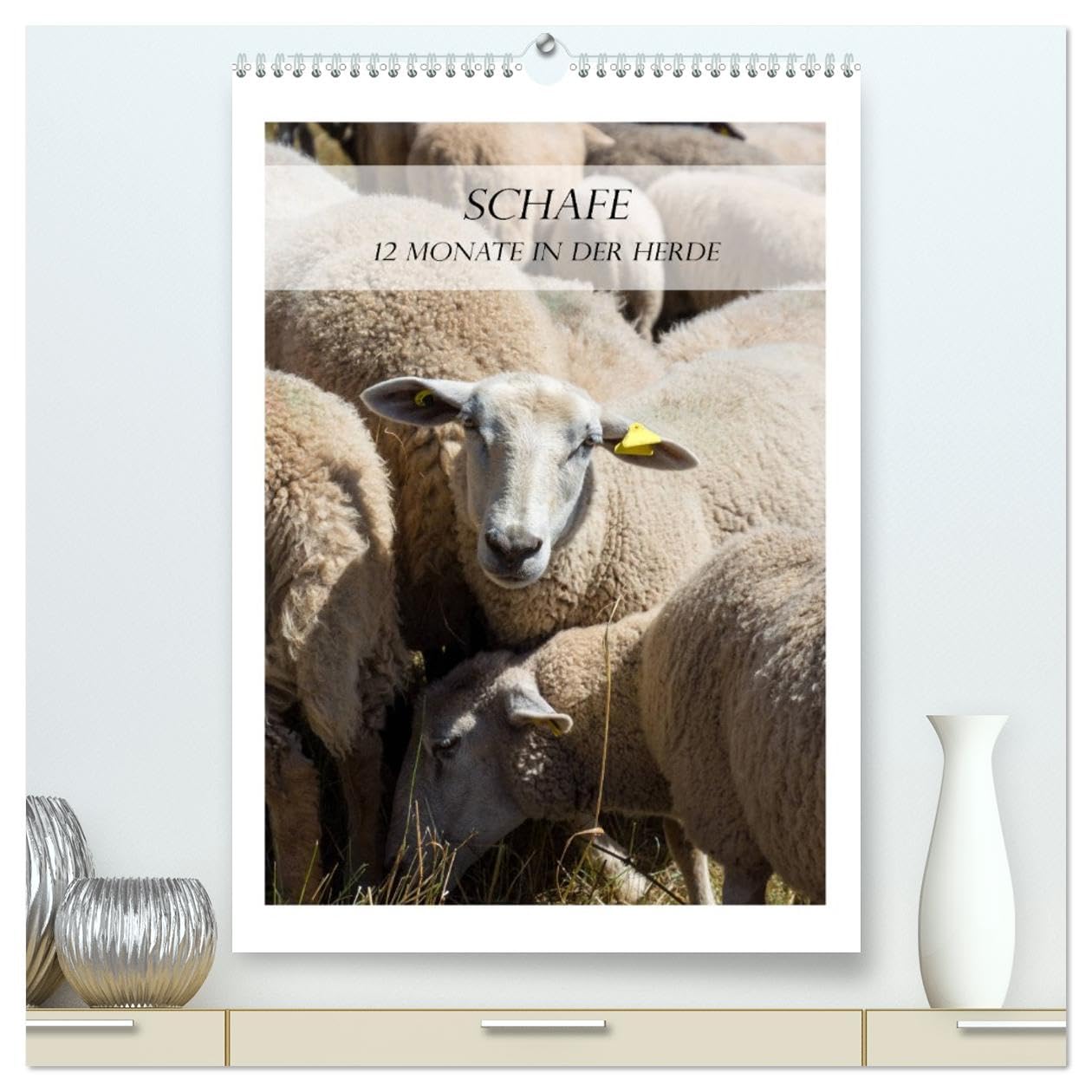 Schafe - 12 Monate in der Herde (hochwertiger Premium Wandkalender 2026 DIN A2 hoch), Kunstdruck in Hochglanz Natural Sciences