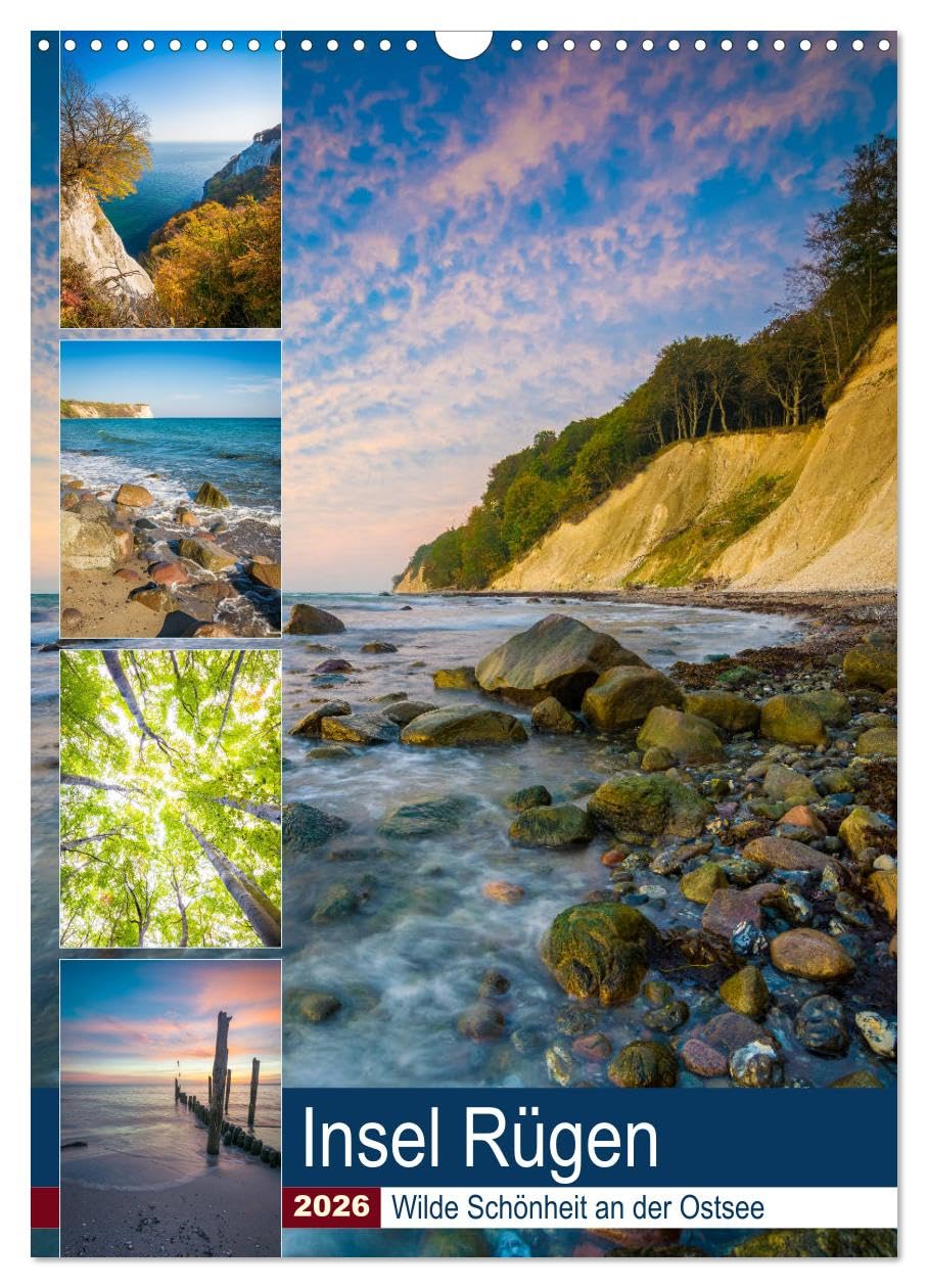 Insel Rügen - Wilde Schönheit an der Ostsee (Wandkalender 2026 DIN A3 hoch), CALVENDO Monatskalender Calendars