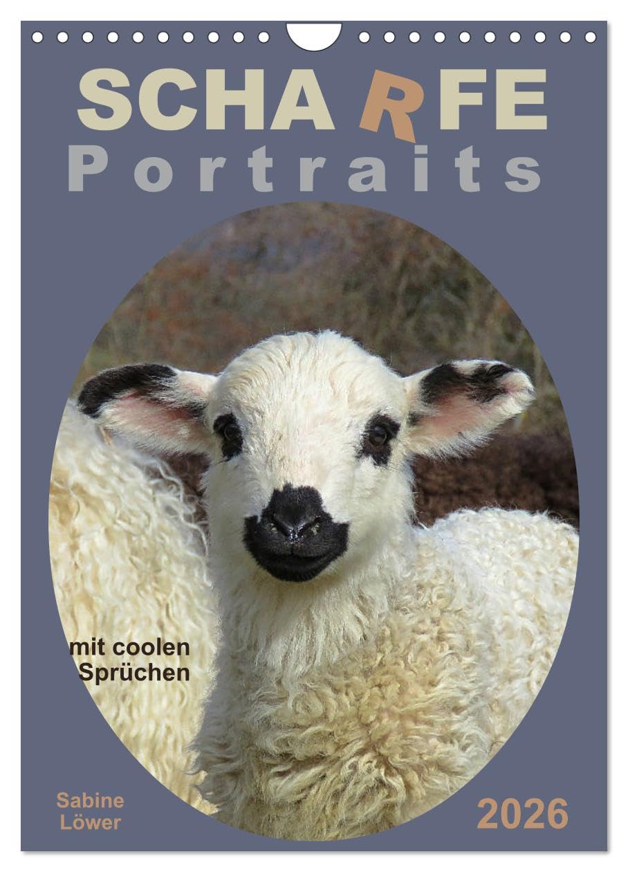 Scharfe Portraits (Wandkalender 2026 DIN A4 hoch), CALVENDO Monatskalender Lifestyle
