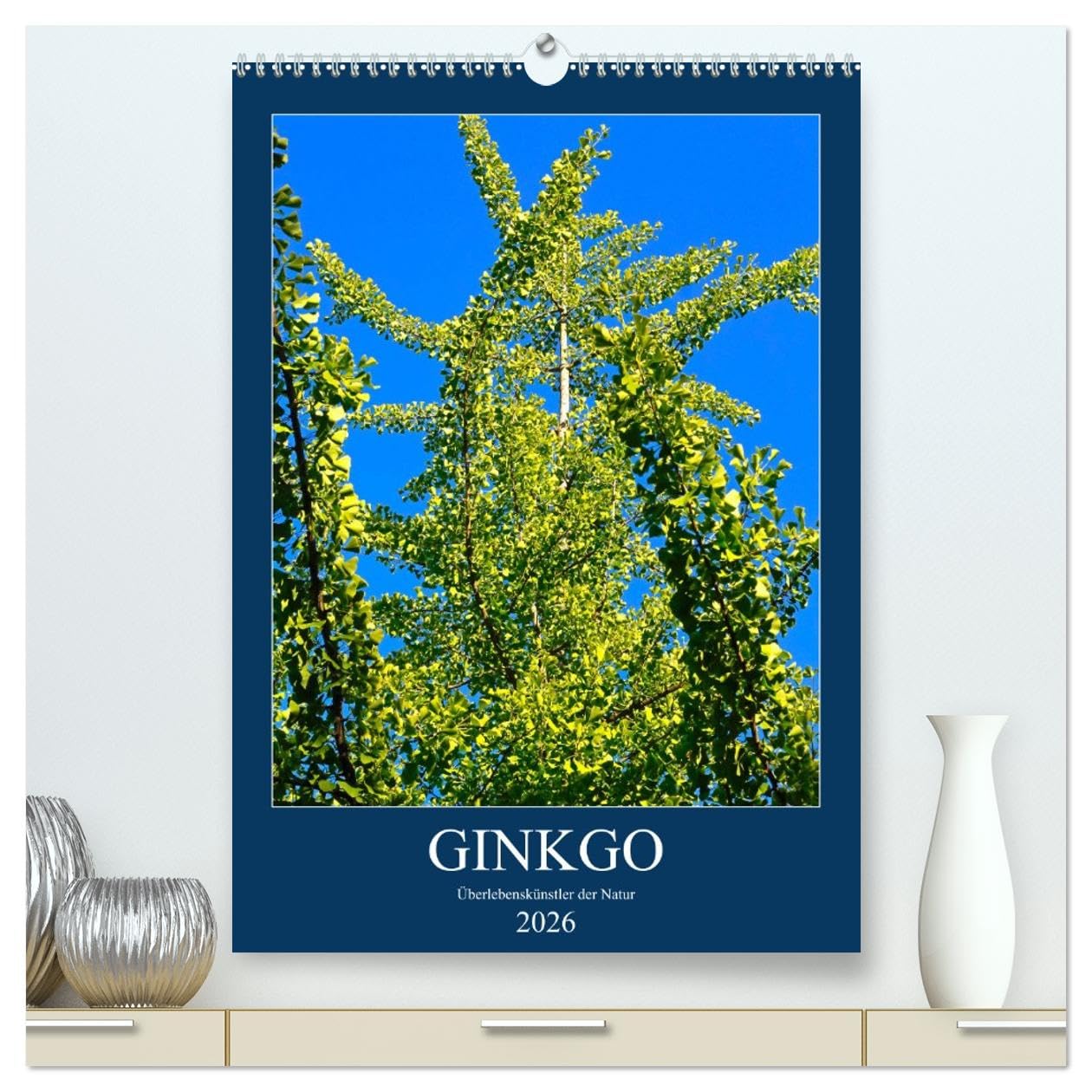 Ginkgo (hochwertiger Premium Wandkalender 2026 DIN A2 hoch), Kunstdruck in Hochglanz Leisure, Home & Garden